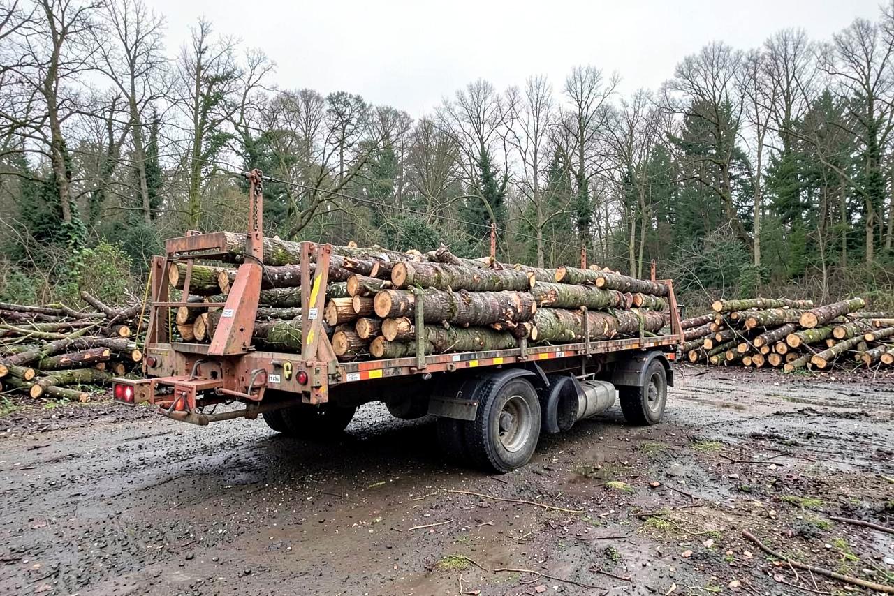 2013 Timber trailer Kesla 144 with crane